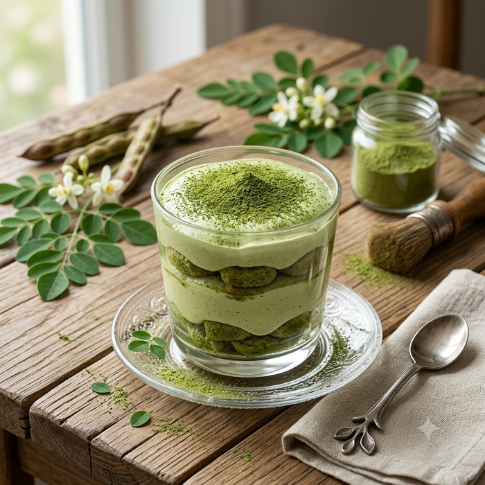 Moringa Tiramisu Cups