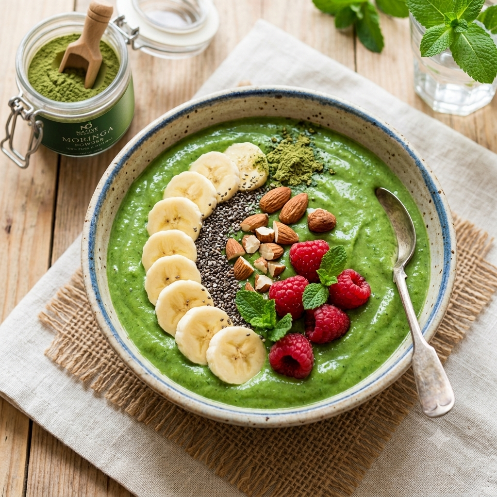 Moringa Green Smoothie Bowl